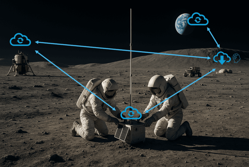 Lunar Mesh Network - Ad Hoc Communication